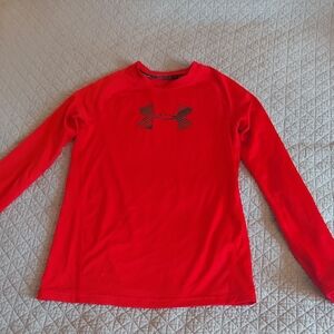 Under Armour Red Long Sleeve Performance Tee